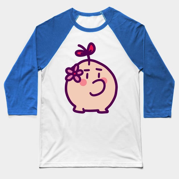 Flower Mr. Saturn Baseball T-Shirt by saradaboru